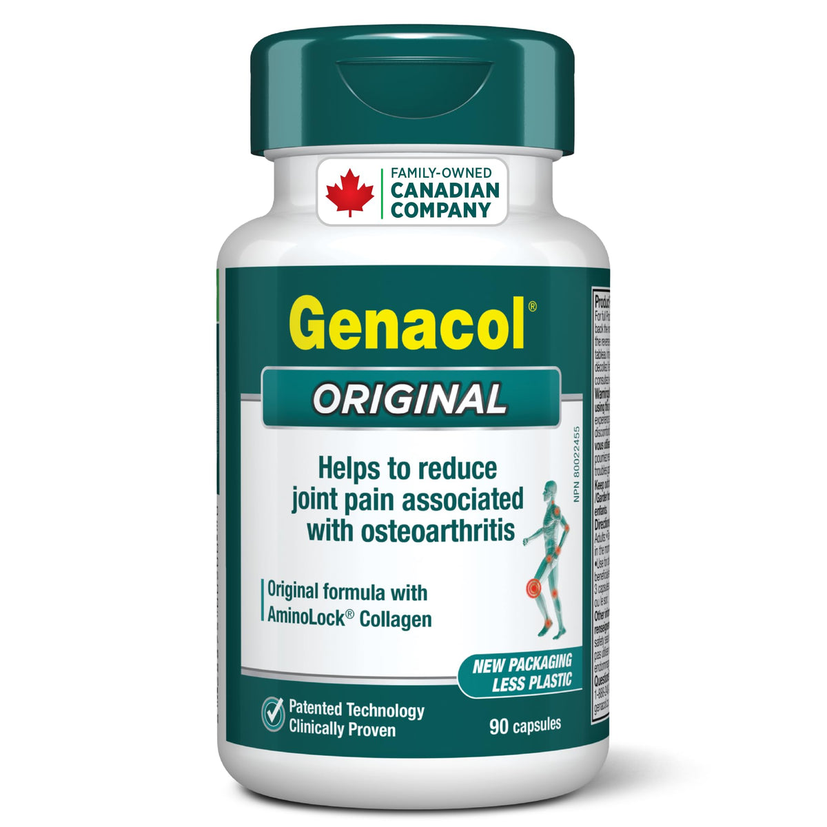 Genacol Original – Collagen Supplement with Ultra-Hydrolyzed Collagen Peptides, Eases Joint Pain, Healthy Joints Support, 90 Capsules (30-Day Supply)