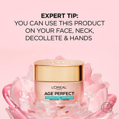 L’Oréal Paris Age Perfect Rosy Tone Moisturizer, with LHA & Imperial Peony Extract, For Mature Skin, Fragrance Free Skincare, 50 ml