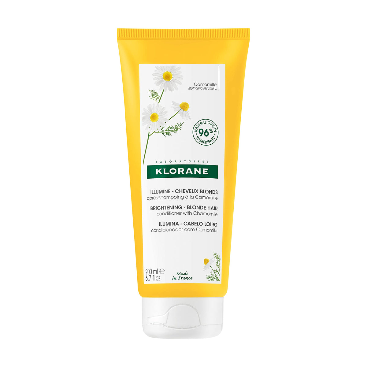 Klorane - Conditioner With Organic Chamomile For Blonde Hair - Enhances Highlights, Brightens Blonde Hair - 200ml