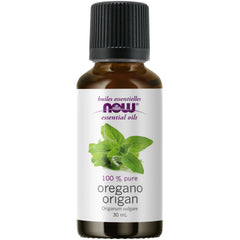 NOW Essential Oils, Oregano Oil, Comforting Aromatherapy Scent, Steam Distilled, 100% Pure, Vegan, Child Resistant Cap, 30mL
