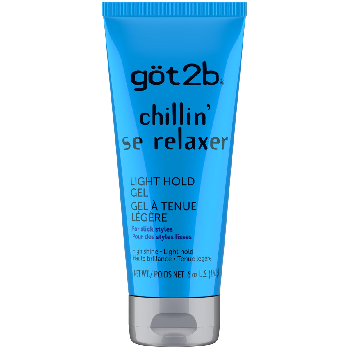 Got2b Chillin’ Light Hold Gel for all Hair Types, 170g, Slick Styles, Touchable Hold, for Short to Medium Length Hair