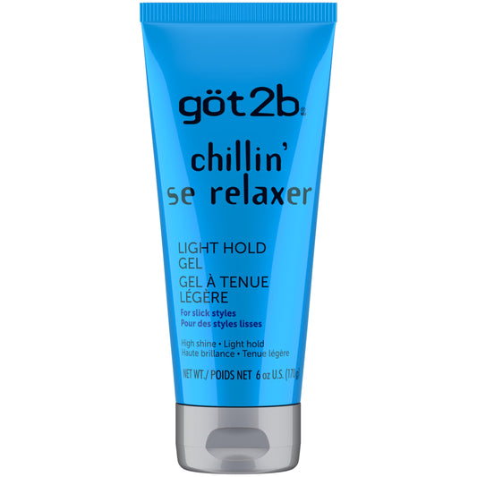 Got2b Chillin’ Light Hold Gel for all Hair Types, 170g, Slick Styles, Touchable Hold, for Short to Medium Length Hair