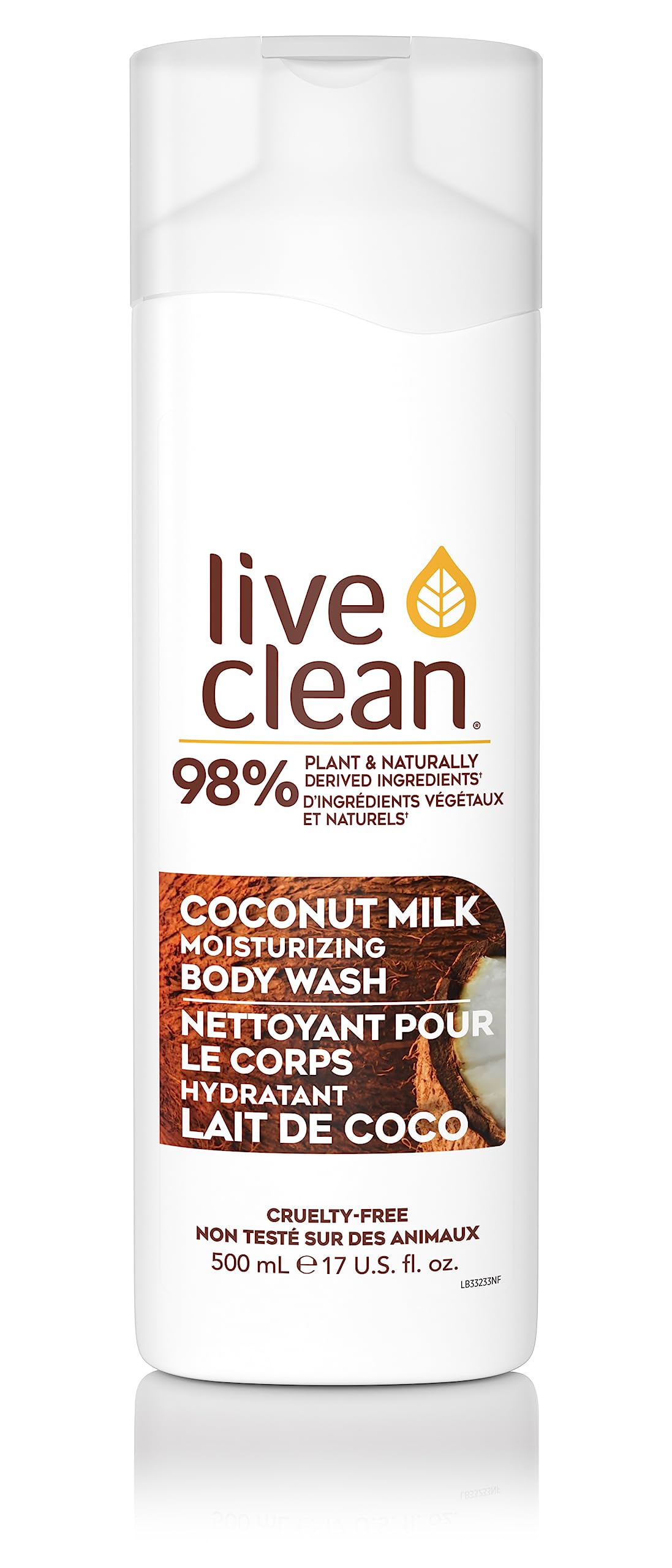 Live Clean Coconut Milk Moisturizing Body Wash, 500 mL