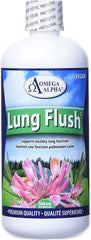 Omega Alpha Lung Flush Liquid Herbal Supplement for Respiratory Wellness, Airway Cleansing Support & Healthy Lung Function, 500ml 33 Day Supply, Vegan