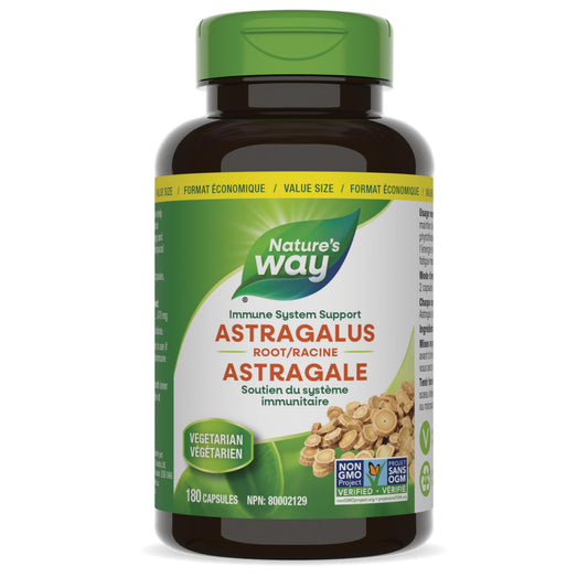 Nature's Way Astragalus Root, Immune System Support, Value Size, 180 Vegetarian Capsules