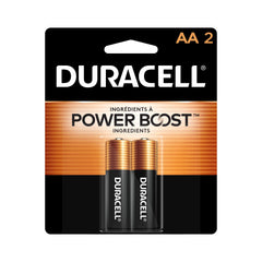 Duracell Coppertop Double AA Batteries with Power Boost Ingredients, 2 Count (Pack of 1) Long-lasting Alkaline Double AA Battery for Household and Office Devices