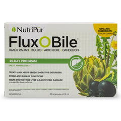 Nutripur Duo Flux O Bile Organic Liver Cleanse, 20 Days, Liver Support Supplement, Liquid