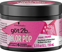 Got2b Color Pop Semi Permanent Hair Color, Pink Hair Colour Mask, 150ml