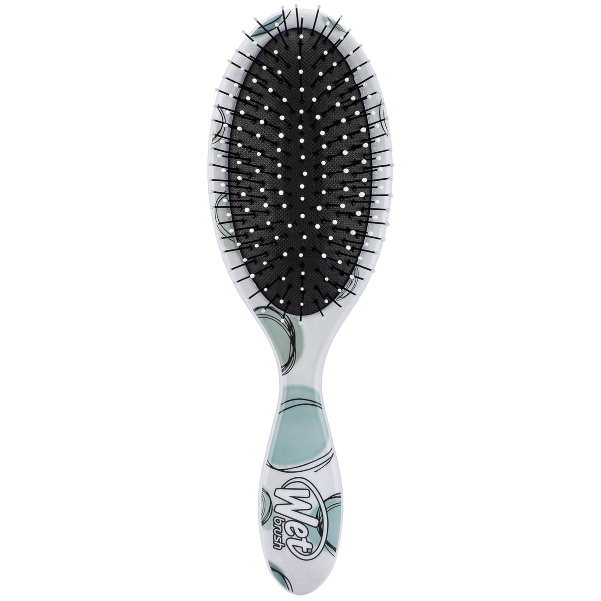 Wet Brush Watercolor Motif Original Detangler - Teal Dots