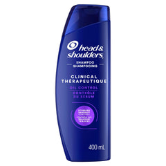 Head & Shoulders Anti-Dandruff Shampoo, Clinical Strength Oil Control, 1% Selenium Sulfide, Oily Scalp, Flake Protection, Stubborn Dandruff Control, Jasmine Scent, 400 mL