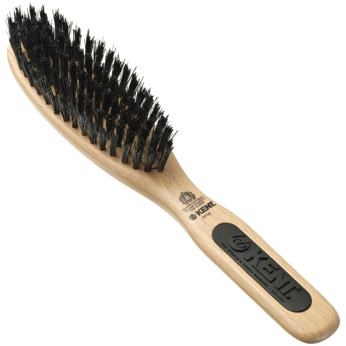 Kent natural shine Brush, Oval Head, Pure Bristle, 1 Count