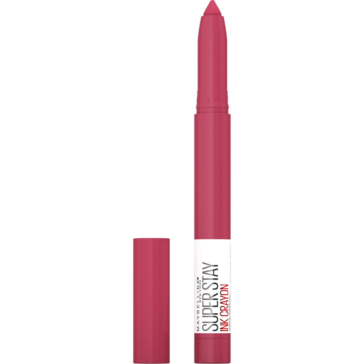 Maybelline Super Stay Ink Crayon Lipstick, Precision Tip Matte Lip Crayon with Built-in Sharpener, Longwear Up To 8Hrs, Run The World, 1.2g