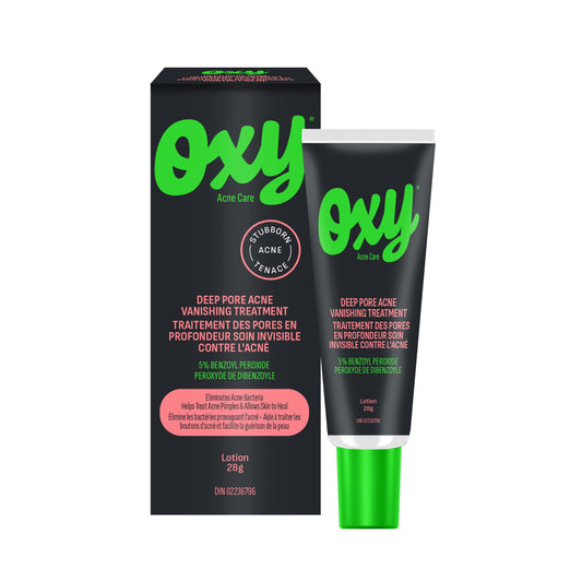 Oxy Deep Pore Acne Vanishing Treatment - 5% Benzoyl Peroxide – Stubborn Acne Control - Helps Treat, and Prevent Breakouts – Allows Skin to Heal - Dermatologist Tested