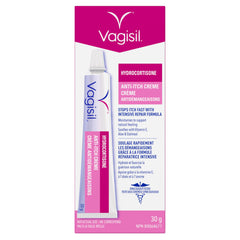 Vagisil Hydrocortisone Anti-Itch Creme - Helps Relieve Yeast Infection Itch, Intensive Repair, 30g | Gynecologist Tested