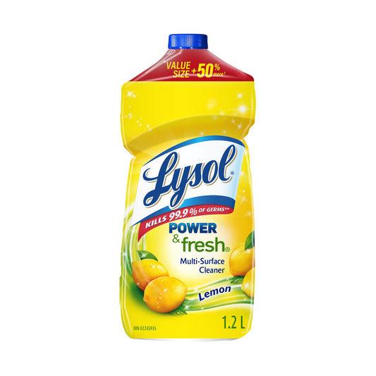 LYSOL MULTI SURFACE CLEANER POURABLE: Lemon 1.2L
