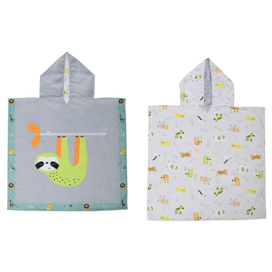 FlapJack Kids Flapjacks - Kids Cover Up - Sloth/Zoo - Large