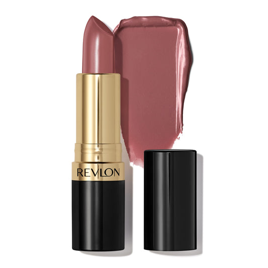 Revlon Lipstick, Super Lustrous Lipstick, Creamy Formula For Soft, Fuller-Looking Lips, Moisturized Feel, 811 Laidback Lilac, 0.15 oz/ 4.2g