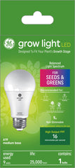 GE Lighting Grow Light LED Balanced Light Spectrum 9W Seeds and Greens A19 Light Bulb (1-Pack)