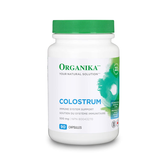 Organika Colostrum (Bovine)- Immune Support, Grass-Fed- 90caps