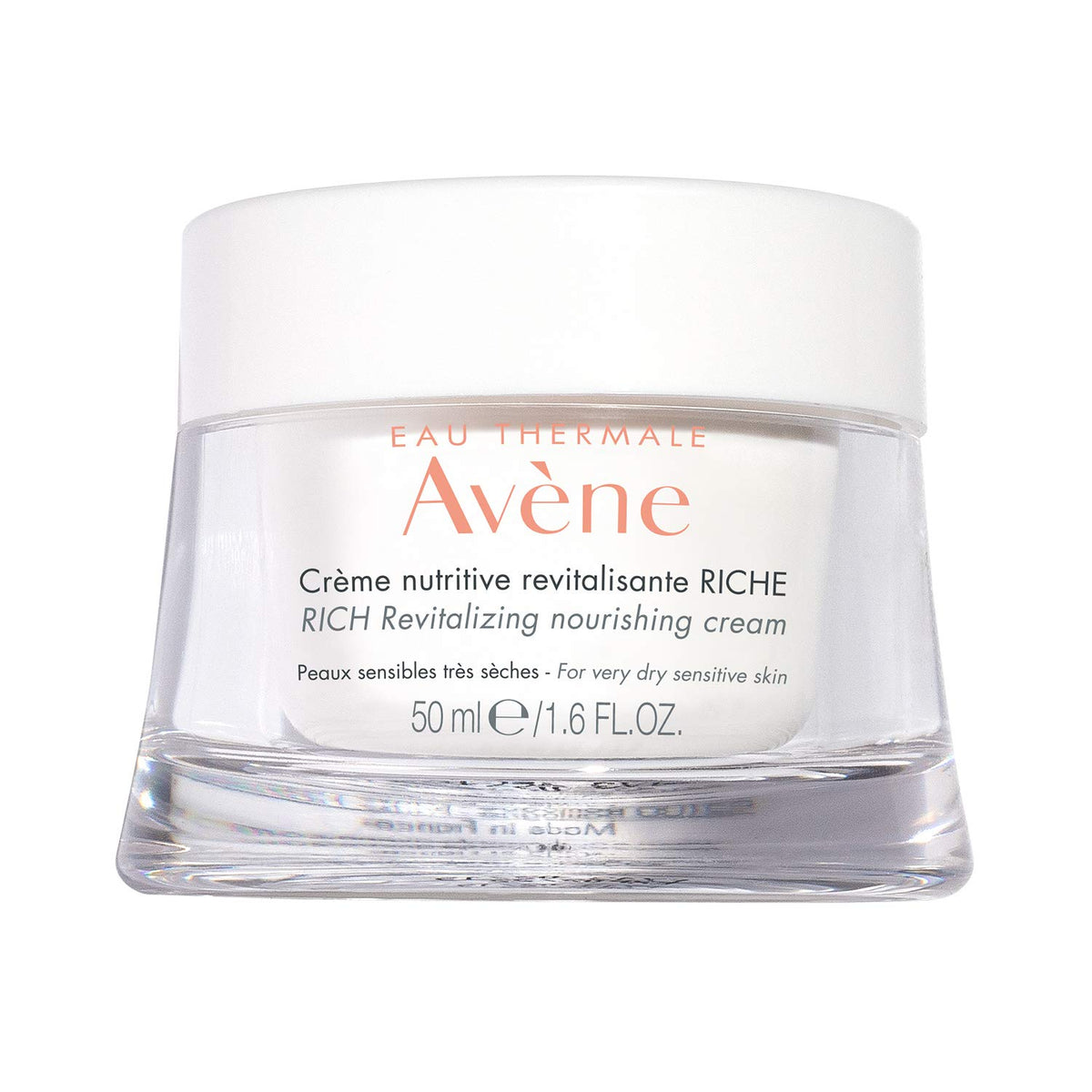 Eau Thermale Avene RICH Revitalizing Nourishing Cream, Ultra Nourishing Face Moisturizer, Red Fruit Extract, Antioxidant Protection, Non-comedogenic, 50 ml