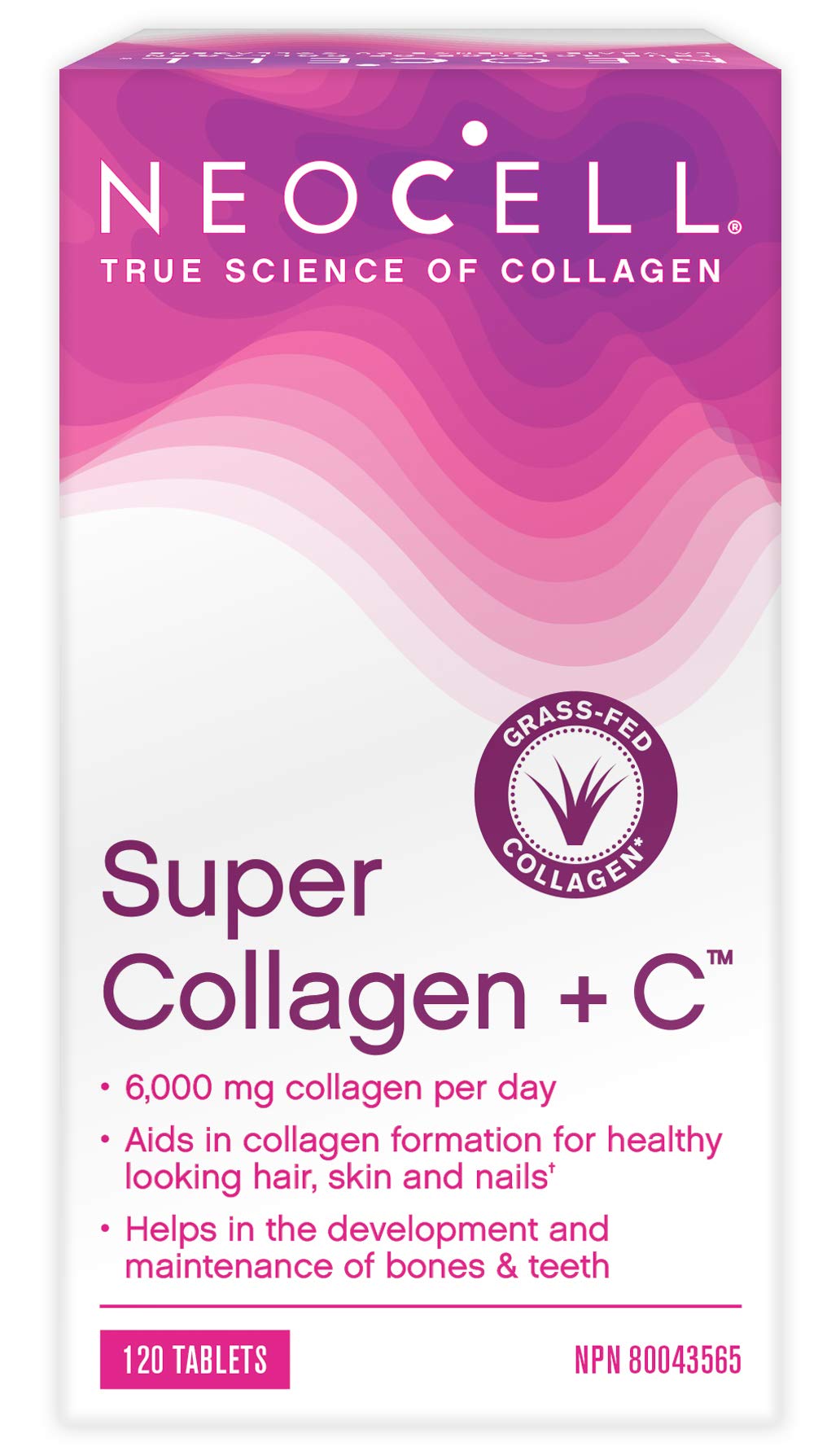 NeoCell Super Collagen + C, Tablets, Source of Essential Amino Acids, 120 Tablets
