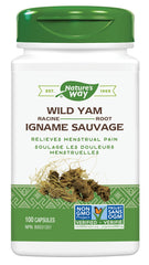 Nature's Way Wild Yam Root Capsules - Relieve Abdominal and Menstrual Pain Relief – Women’s Health - Premium Herbal Supplement - Non-GMO - 100 Vegetarian Capsules