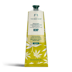 The Body Shop Hemp Hand Protector 100ml, Hard-Working Hand Cream for Very Dry, Cracked Hands, Non-Greasy 96-Hour Moisture with Community Fair Trade Hemp Seed Oil, Fast-Absorbing for Working Hands