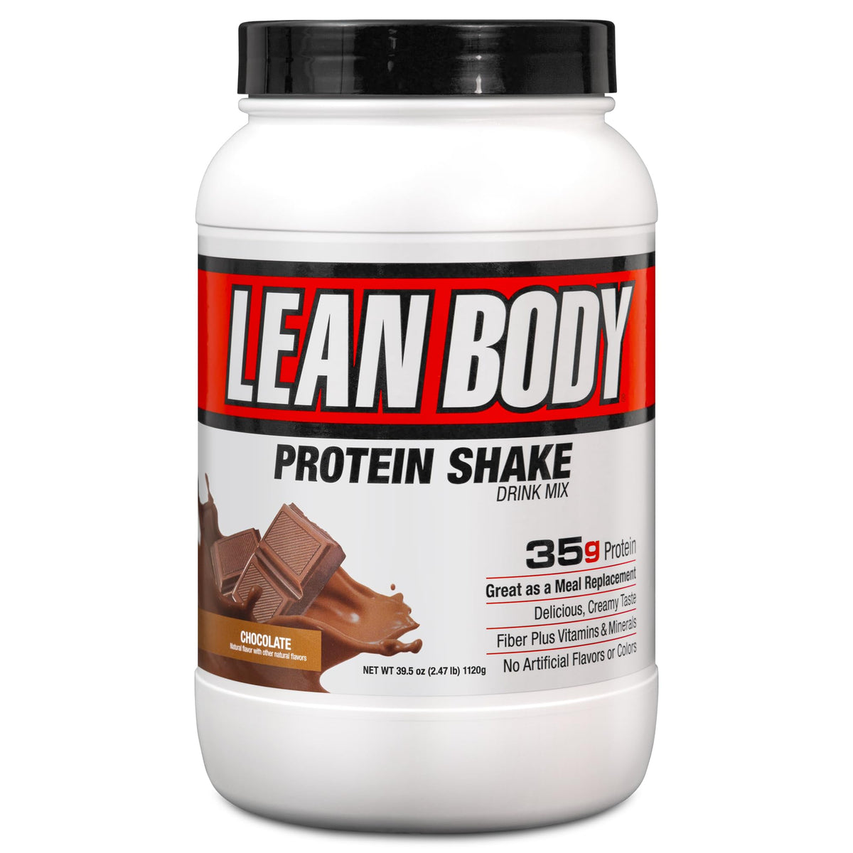 Labrada Nutrition Lean Body Meal Replacement Protein Tubs, Chocolate, 2.47-Pound, 1 Count