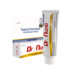 DR. NUMB 5% Lidocaine Topical Anesthetic Tattoo Numbing Cream - 10g || Vitamin E Combined for Pain Relieves of Itching, Burning & Hemorrhoid Treatment (1)