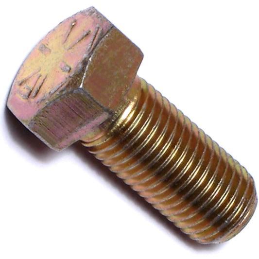 Hard-to-Find Fastener 014973253110 Grade 8 Fine Hex Cap Screws, 7/16-20 x 1, Piece-5,Yellow