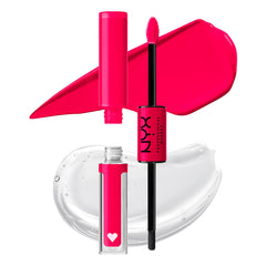 NYX PROFESSIONAL MAKEUP, Shine Loud, High shine lip color, 16HR wear, Vegan Formula - LEAD EVERYTHING (Hot Pink)