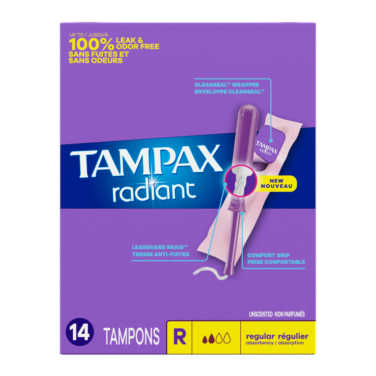 TAMPAX RADIANT 22 R 1X 3/4/14CT