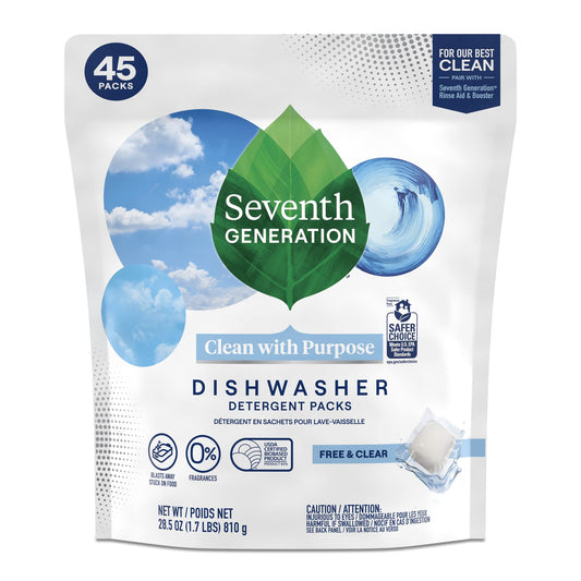 Seventh Generation, SEV22897, Dishwasher Detergent, 1 / Pack, Clear