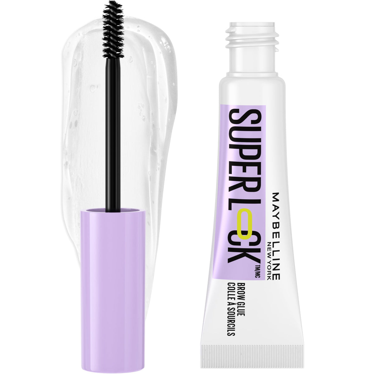 Maybelline Superlock Brow Glue Tinted, Waterproof Tinted Brow Gel, 24 Hour Wear, Sculpted Brows, No Falling Or Flaking, Non-Sticky Finish, Shade: Clear, 7 ml