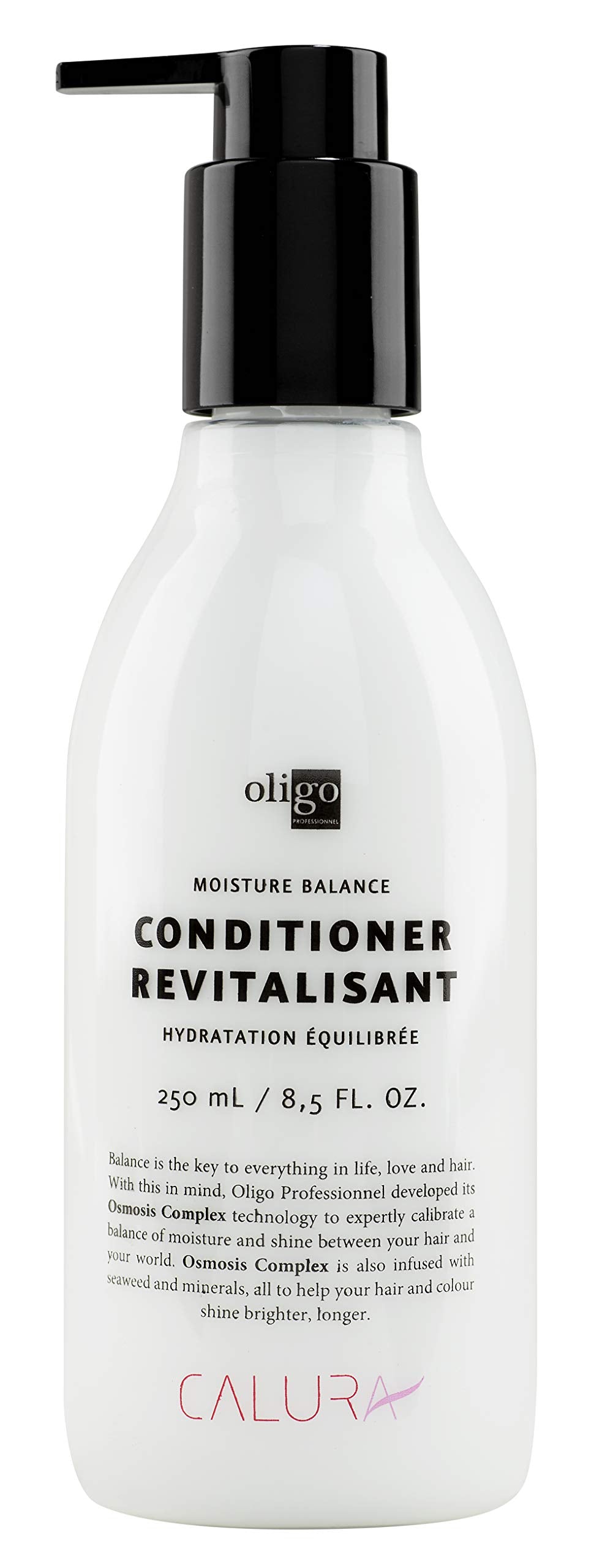 Oligo Professionnel Calura Moisture Balance Conditioner, Paraben Free Moisture Conditioner for Oily Hair with Osmosis Complex Technology, 250mL