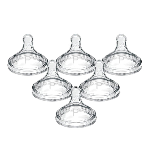 Dr. Brown's Options+ Wide-Neck Baby Bottle Nipple, Preemie (0 Months+), 6 Count