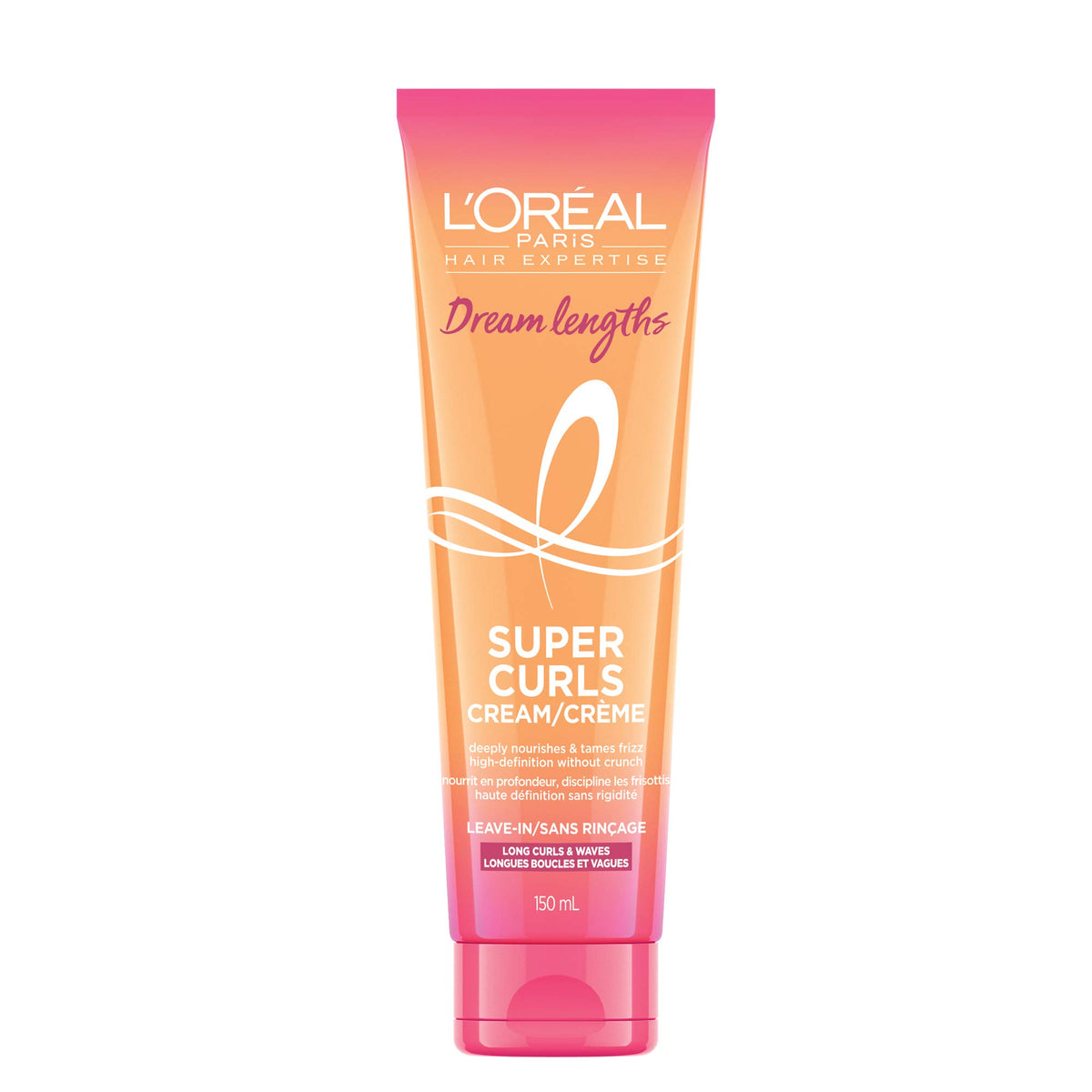 L’Oréal Paris Dream lengths Super Curls, Leave-in Curl Cream, Nourishes and tames frizz, 200ml