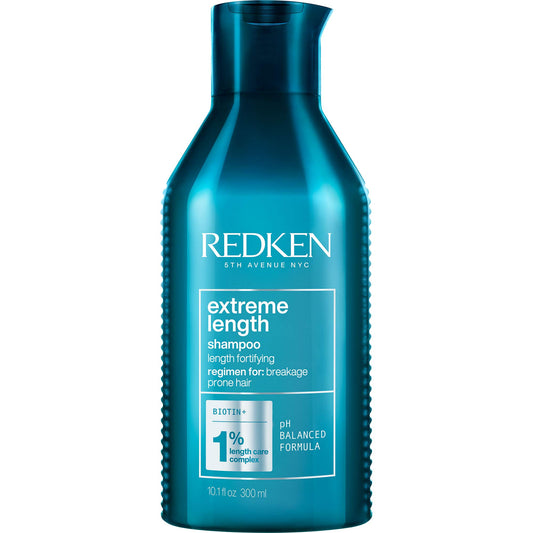 Redken Biotin Shampoo, Extreme Length Lightweight, Strengthens Damaged Hair, For All Types