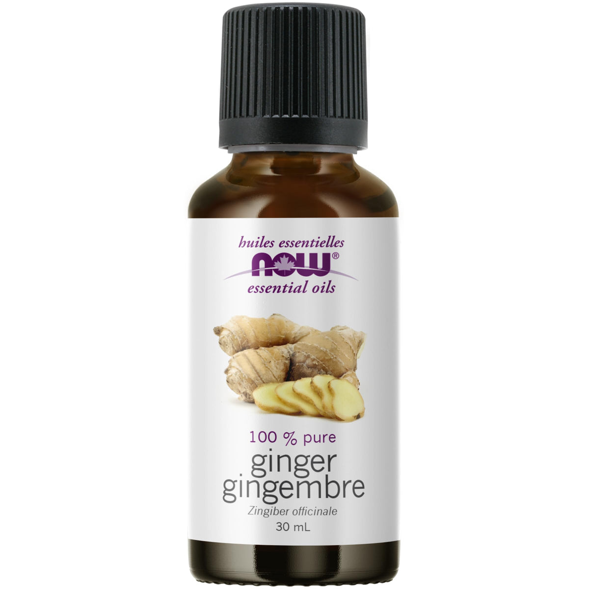 NOW Essential Oils, Ginger Oil, Spicy Aromatherapy Scent, Steam Distilled, 100% Pure, Vegan, Child Resistant Cap, 30mL