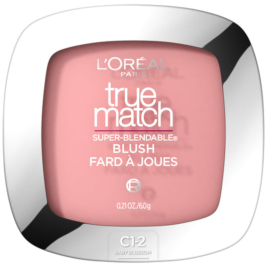 L'Oreal Paris True Match Super-Blendable Blush, Soft Blush Powder, Baby Blossom, 0.21 oz.