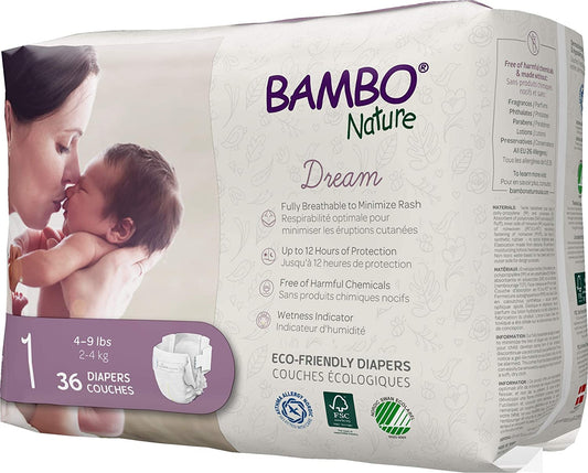 Bambo Nature Hypoallergenic Baby Diapers, Eco-Labeled Diapers, Enhanced Leakage Protection, Totally Chlorine-free - Size 5 (25 Count)