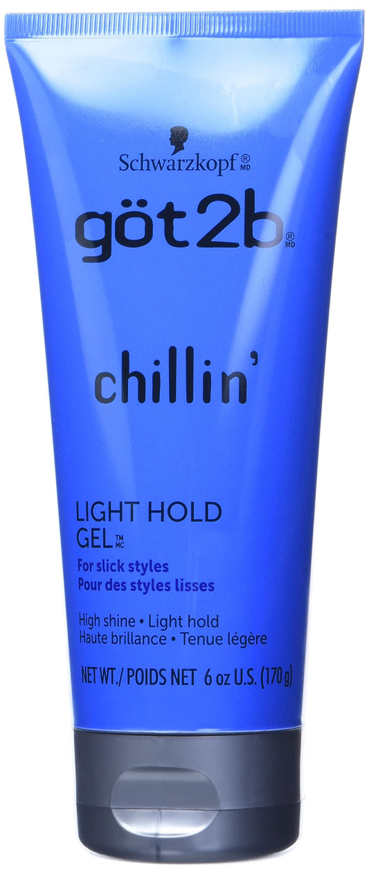 Got2b Chillin’ Light Hold Gel for all Hair Types, 170g, Slick Styles, Touchable Hold, for Short to Medium Length Hair