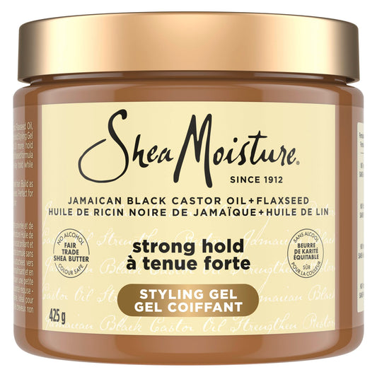 SheaMoisture Jamaican Black Castor Oil Strong Hold Hair Styling Gel With Flaxseed 425 g