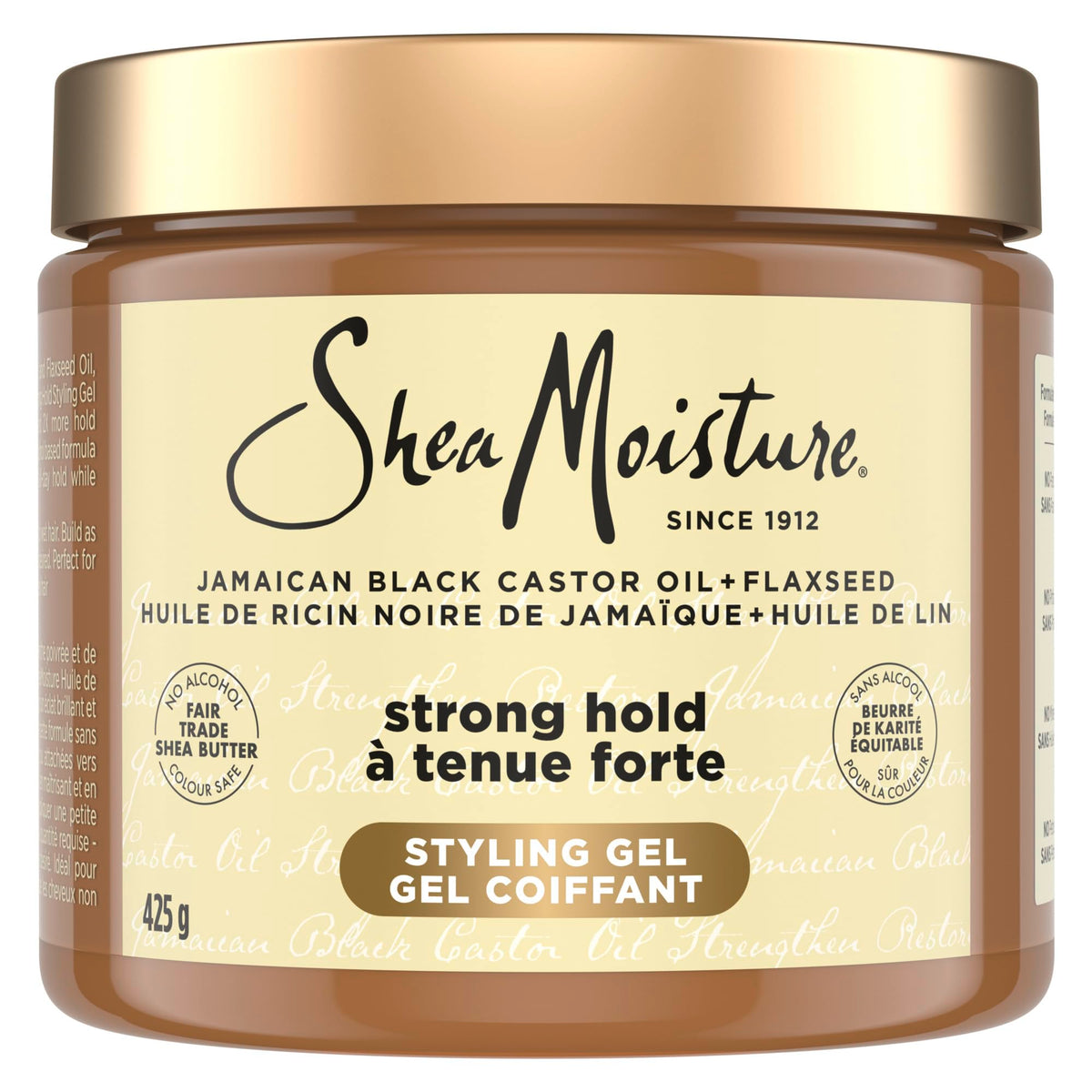 Shea Moisture Jamaican Black Castor Oil Strong Hold Hair Styling Gel With Flaxseed 425 g