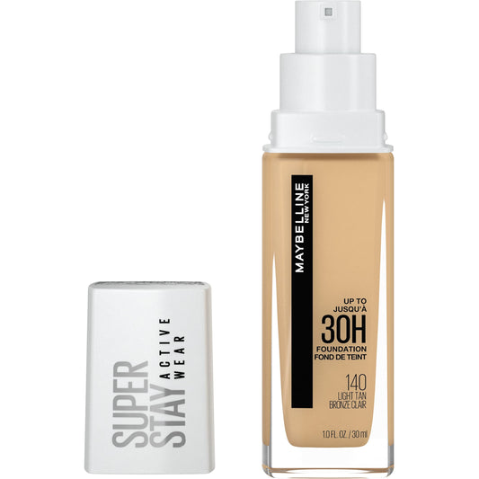 Maybelline New York Maybelline Super Stay Full coverage liquid Foundation Makeup, 140 Light Tan, 30 Milliliters (Packaging may vary)