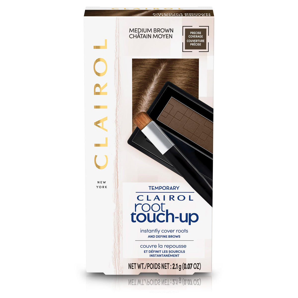 Clairol Root Touch-Up Temporary Root Powder, Medium Brown Hair Color, 1 Count