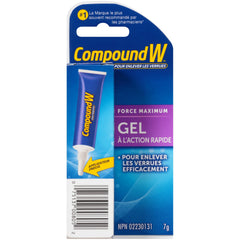 Compound W Wart Remover, Salicylic Acid, Maximum Strength, Fast Acting Gel - 7ml - For Common/Plantar Wart Removal