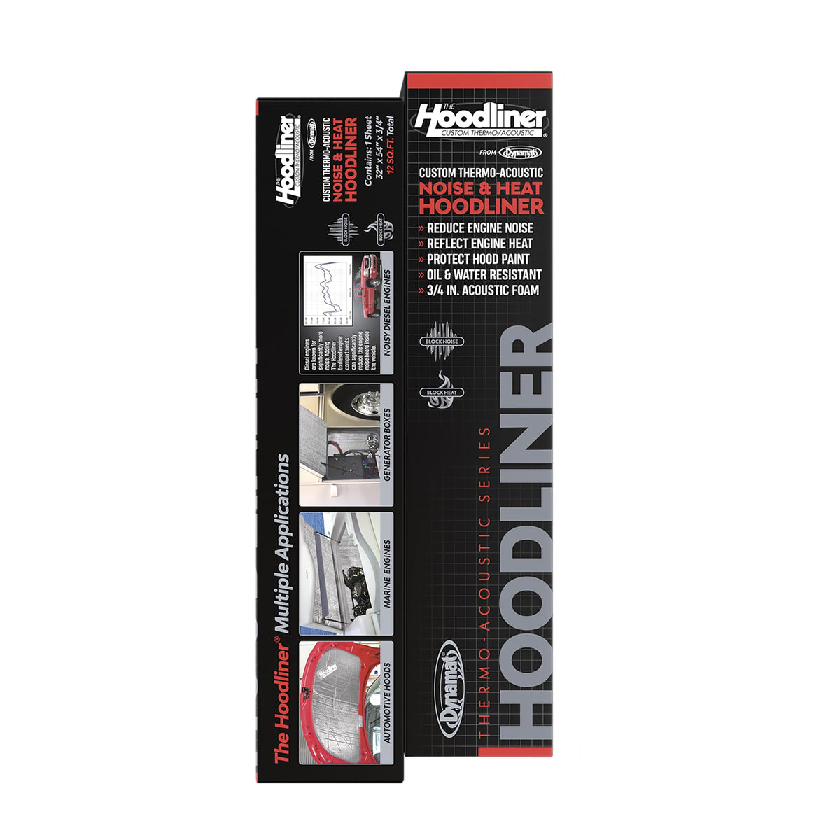 Dynamat 11905 Hoodliner 32" x 54" x 3/4" Thick Self-Adhesive Sound Deadener