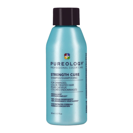 Pureology Strength Cure Hair Shampoo for Damaged Hair - Moisturizing Shampoo for Color-Treated Hair - 50 Mililiters