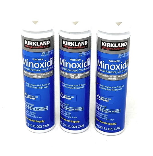 Men's Kirkland Signature Hair Regrowth Treatment 5% Minoxidil Foam, 2.13 fl. oz